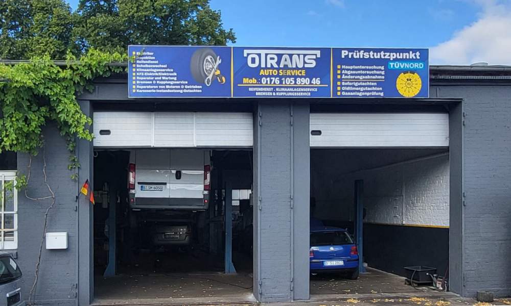 Autowerkstatt Otrans Berlin-Weißensee, typenoffene Werkstatt Einfahrt